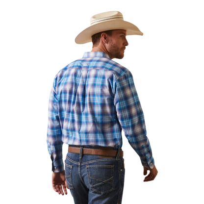 Ariat Men's Series Lukas Fit Blue Shirt