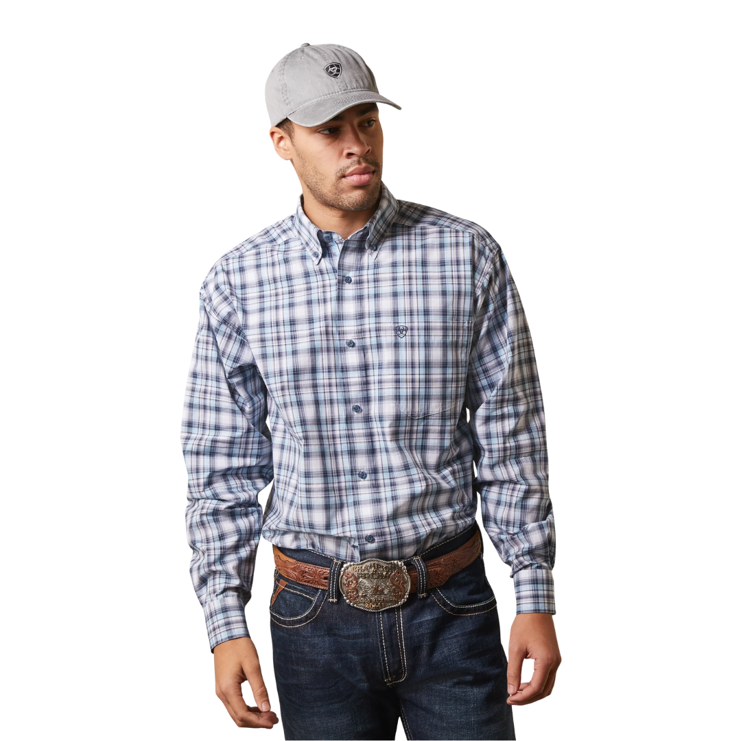 Ariat Men's Norbet Blue Shirt