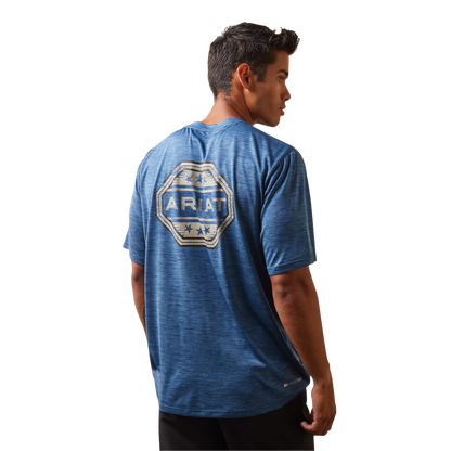 Ariat Men's Charger Stamp Blue Shirt