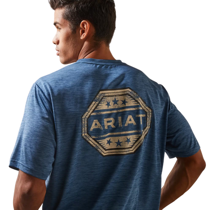 Ariat Men's Charger Stamp Blue Shirt