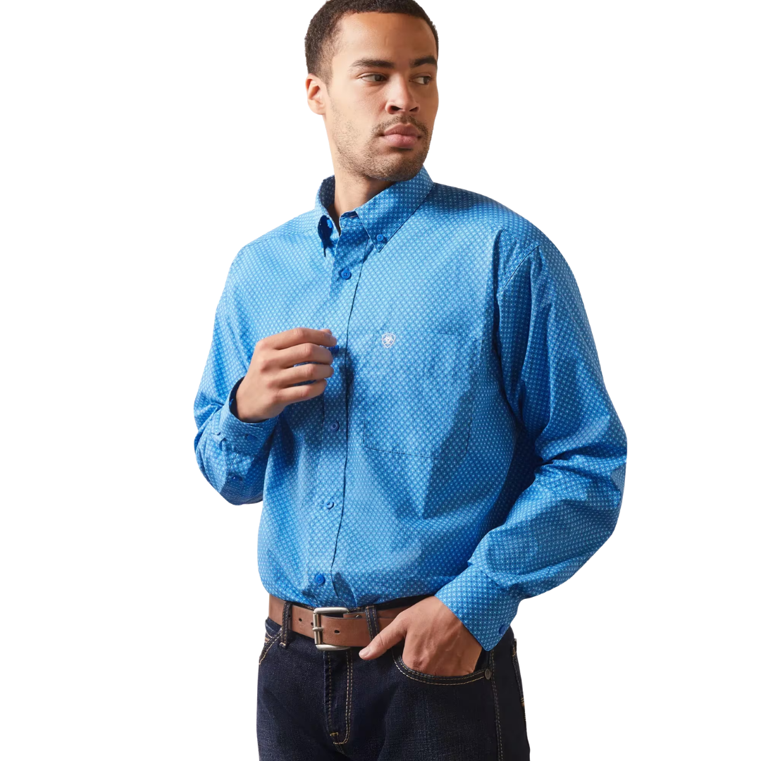 Ariat Men's Lloyd Classic Fit Blue Shirt