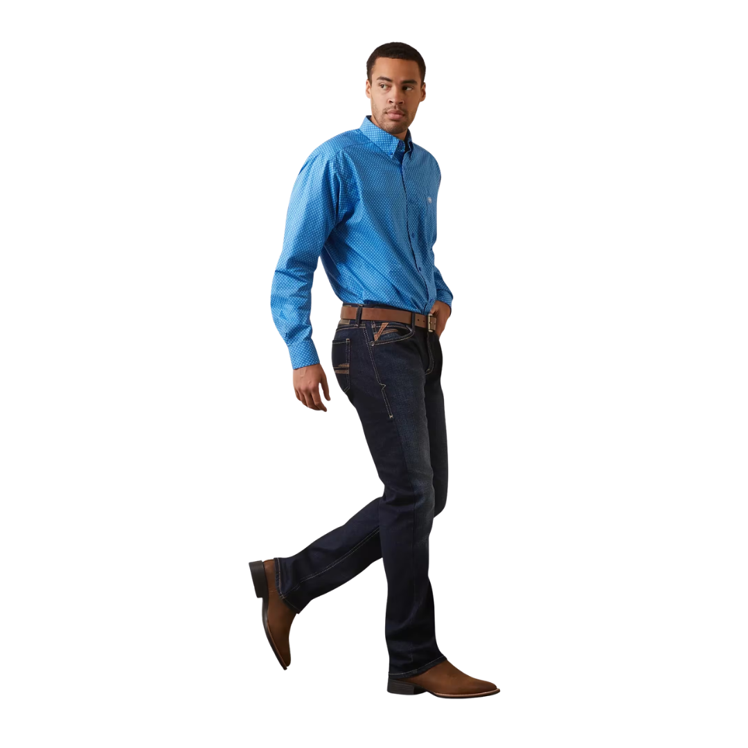 Ariat Men's Lloyd Classic Fit Blue Shirt