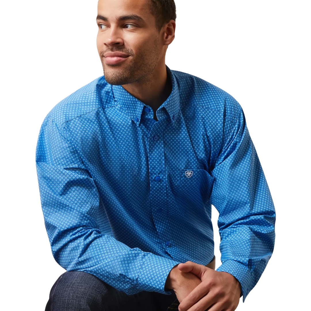 Ariat Men's Lloyd Classic Fit Blue Shirt