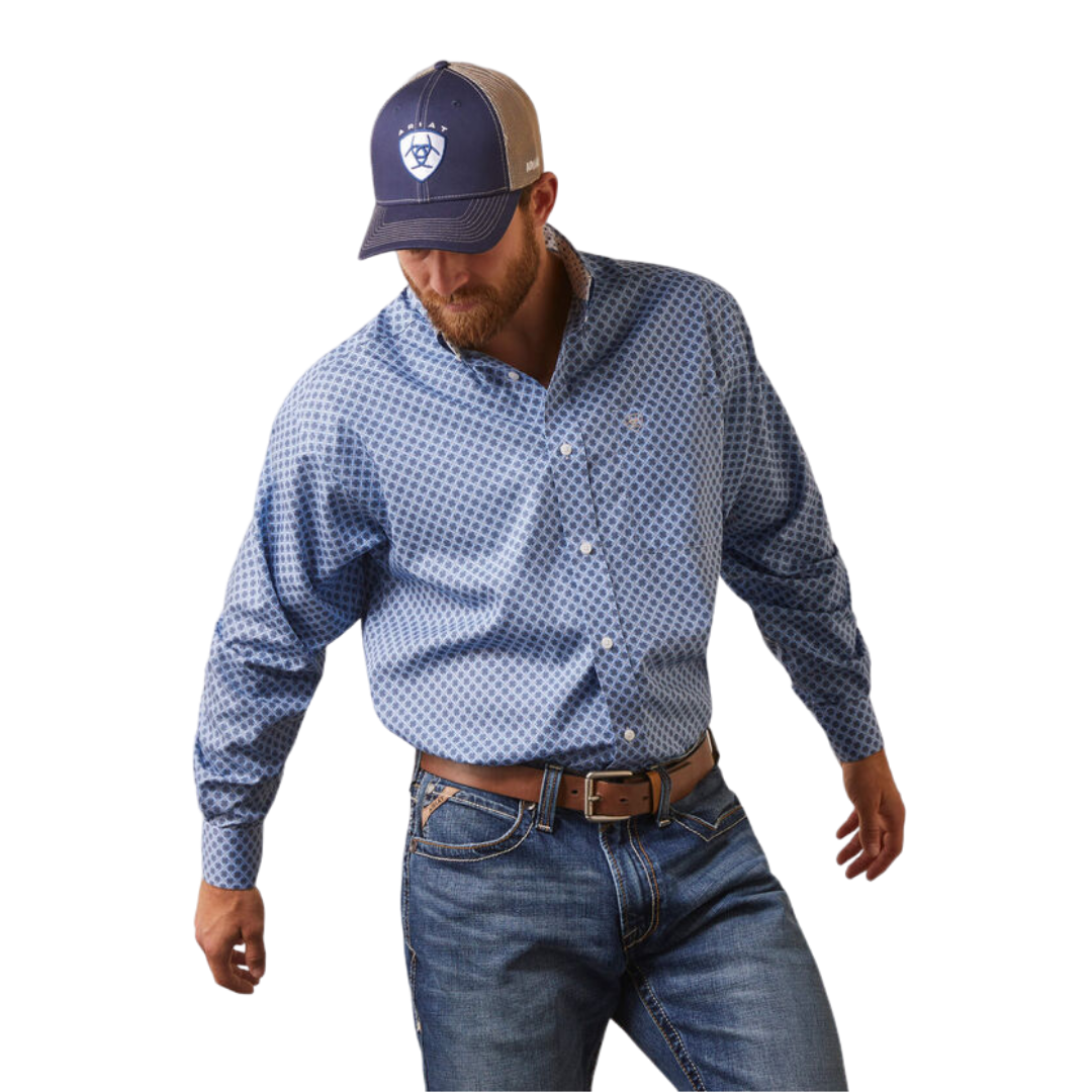 Ariat Men's Atlas French Blue Shirt