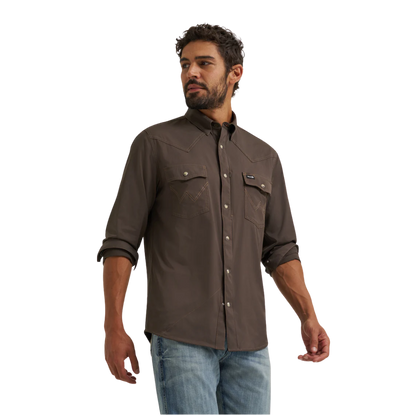 Wrangler Men's Atg-x Technical Turkish Coffee Shirt