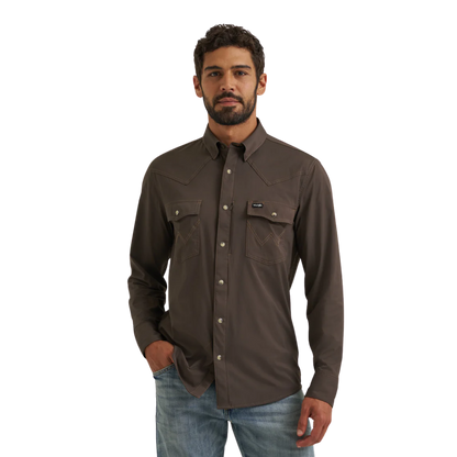 Wrangler Men's Atg-x Technical Turkish Coffee Shirt