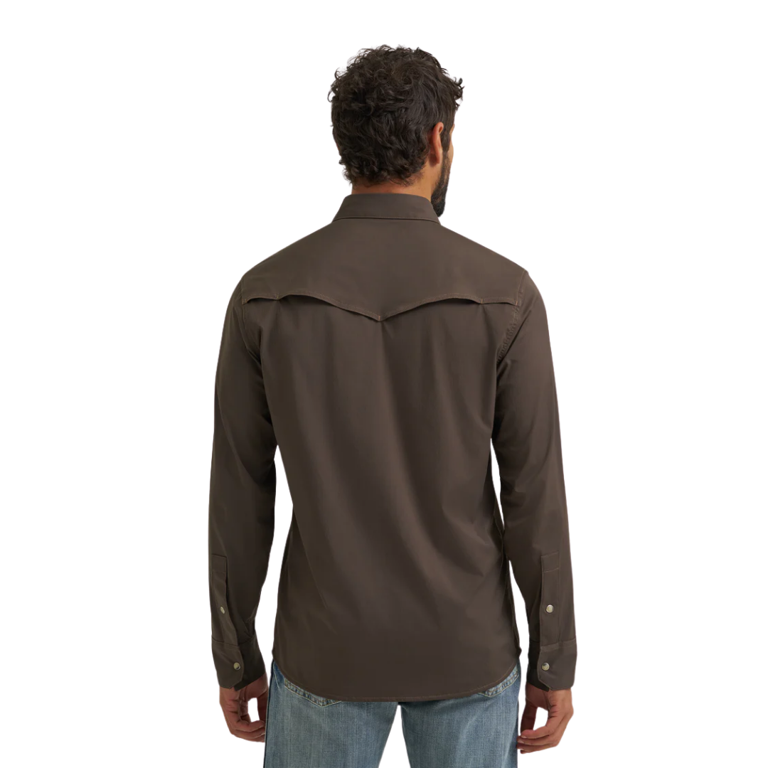 Wrangler Men's Atg-x Technical Turkish Coffee Shirt