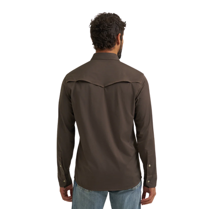 Wrangler Men's Atg-x Technical Turkish Coffee Shirt