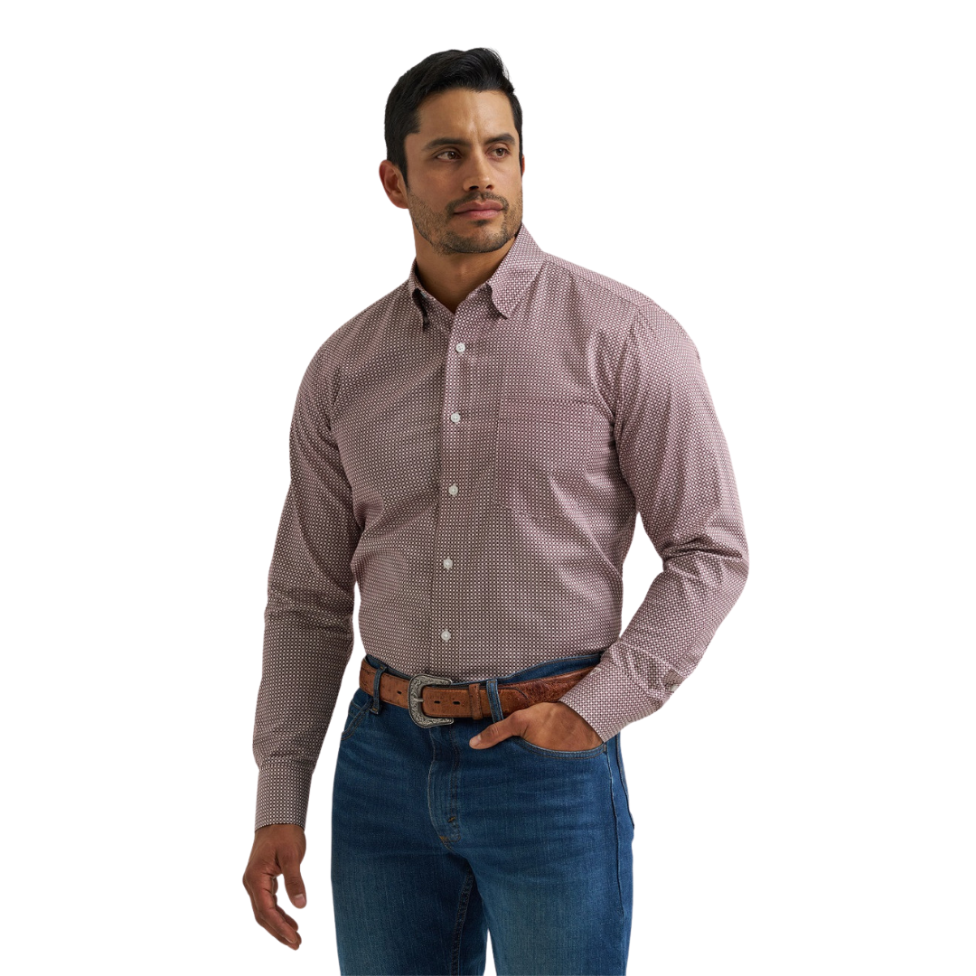 Wrangler Men's X Cody Johnson Brown Shirt