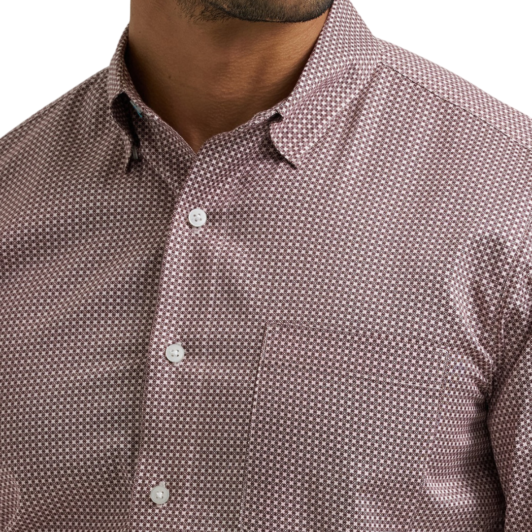 Wrangler Men's X Cody Johnson Brown Shirt