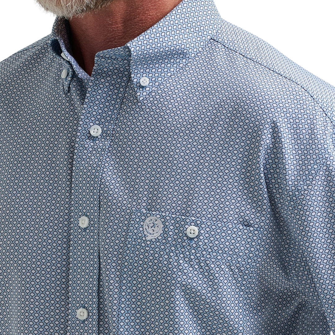 Wrangler Men's George Straight Blue Shirt