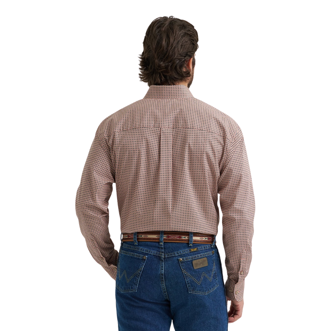 Wrangler Men's George Strait Rust Shirt