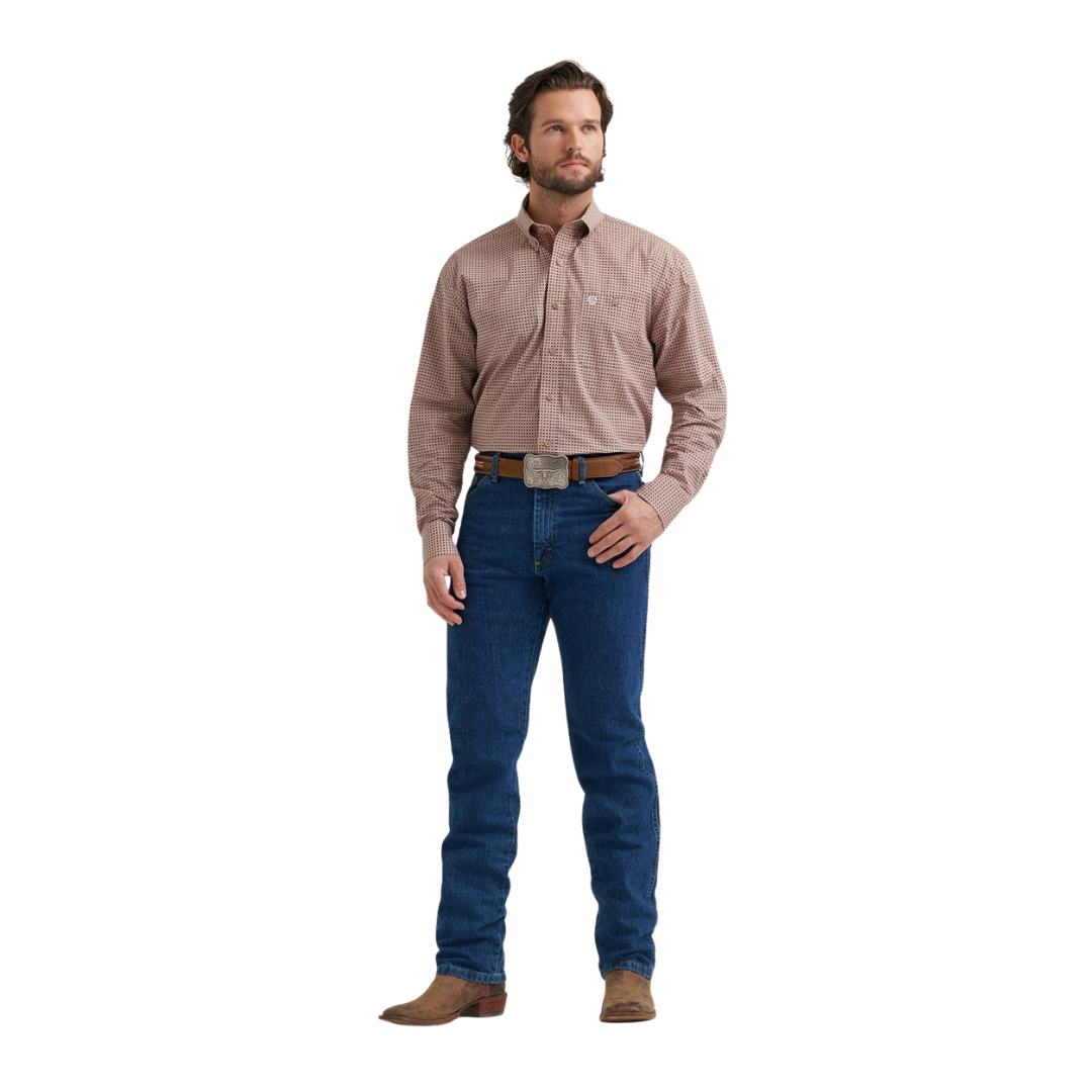 Wrangler Men's George Strait Rust Shirt