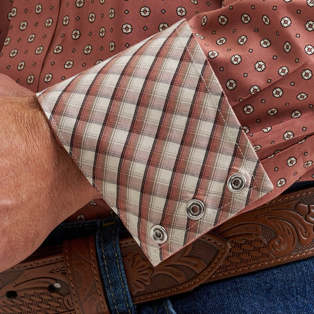 Wrangler Men's George Strait Traubadour Rust Shirt