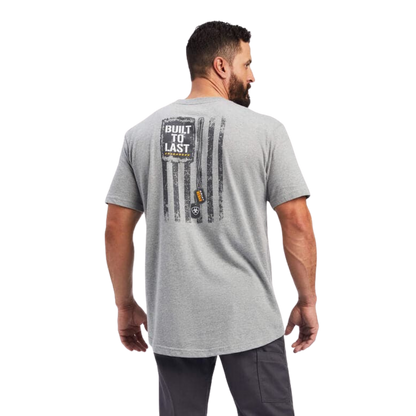 Ariat Men's Heather Grey Rebar "Strong Dog Tags" T-Shirt