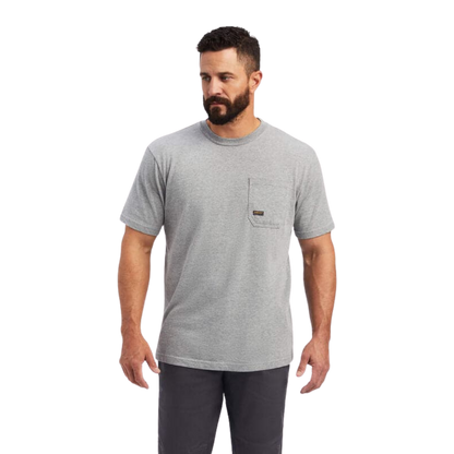 Ariat Men's Heather Grey Rebar "Strong Dog Tags" T-Shirt