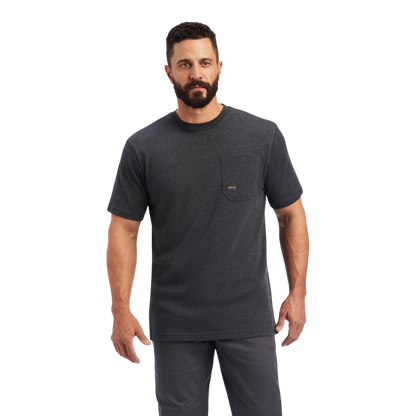 Ariat Men's Rebar "Strong Dog Tags" Black T-Shirt