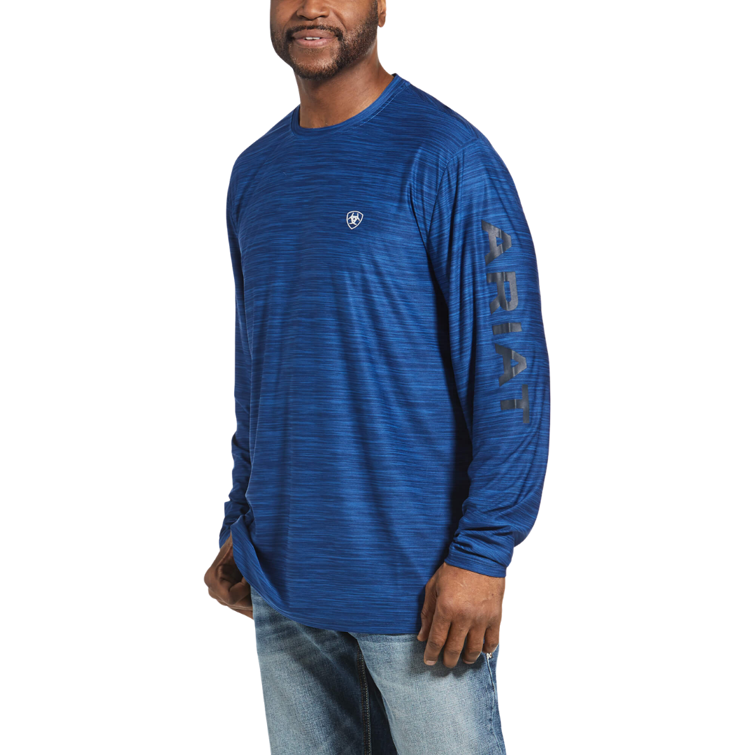 Ariat Men's Cobalt Heather Blue Shirt