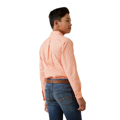 Ariat Boys Matias Orange Shirt