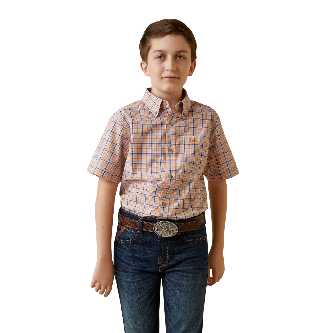 Ariat Youth Boy's Macklin Classic Red Shirt