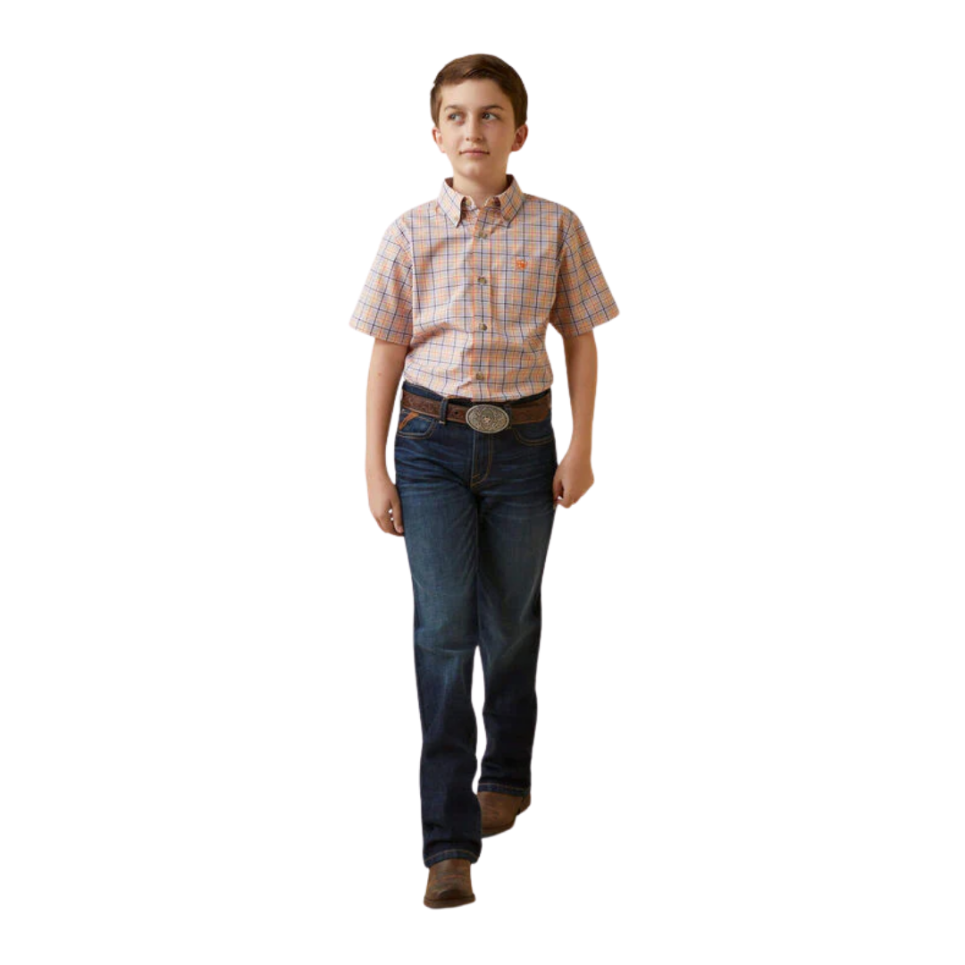Ariat Youth Boy's Macklin Classic Red Shirt