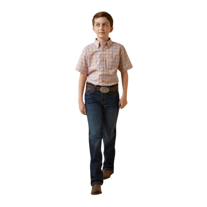Ariat Youth Boy's Macklin Classic Red Shirt
