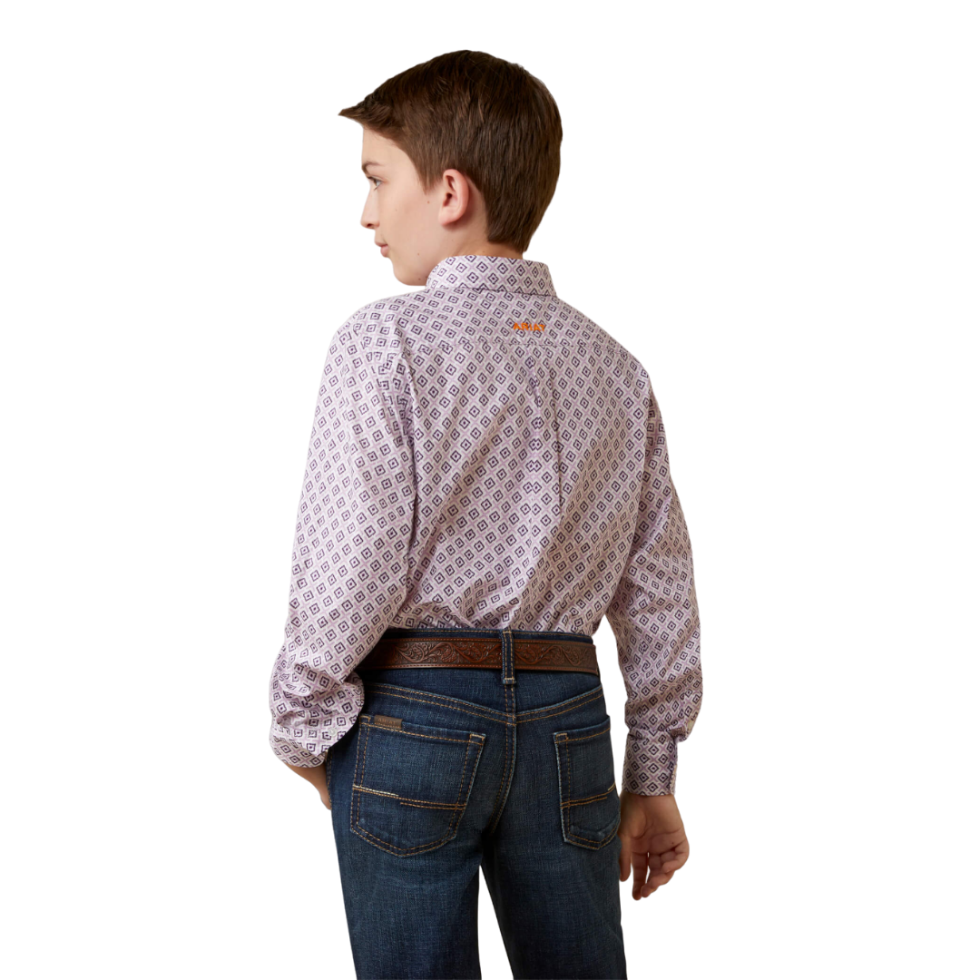 Ariat Youth Kid's Merrick Classic Purple Shirt