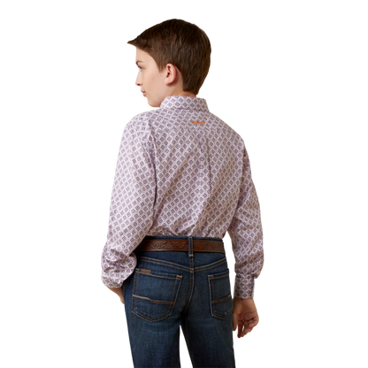 Ariat Youth Kid's Merrick Classic Purple Shirt