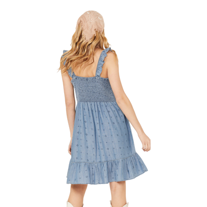 Ariat Women's Paisley Persuit Blue Dress