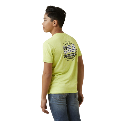 Ariat Youth Boys Charger Yellow Shirt