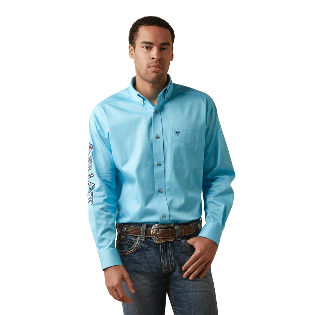 Ariat Mens Logo Classic Blue Shirt