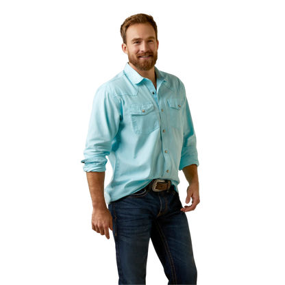 Ariat Men's Ace Retro Turquoise Shirt