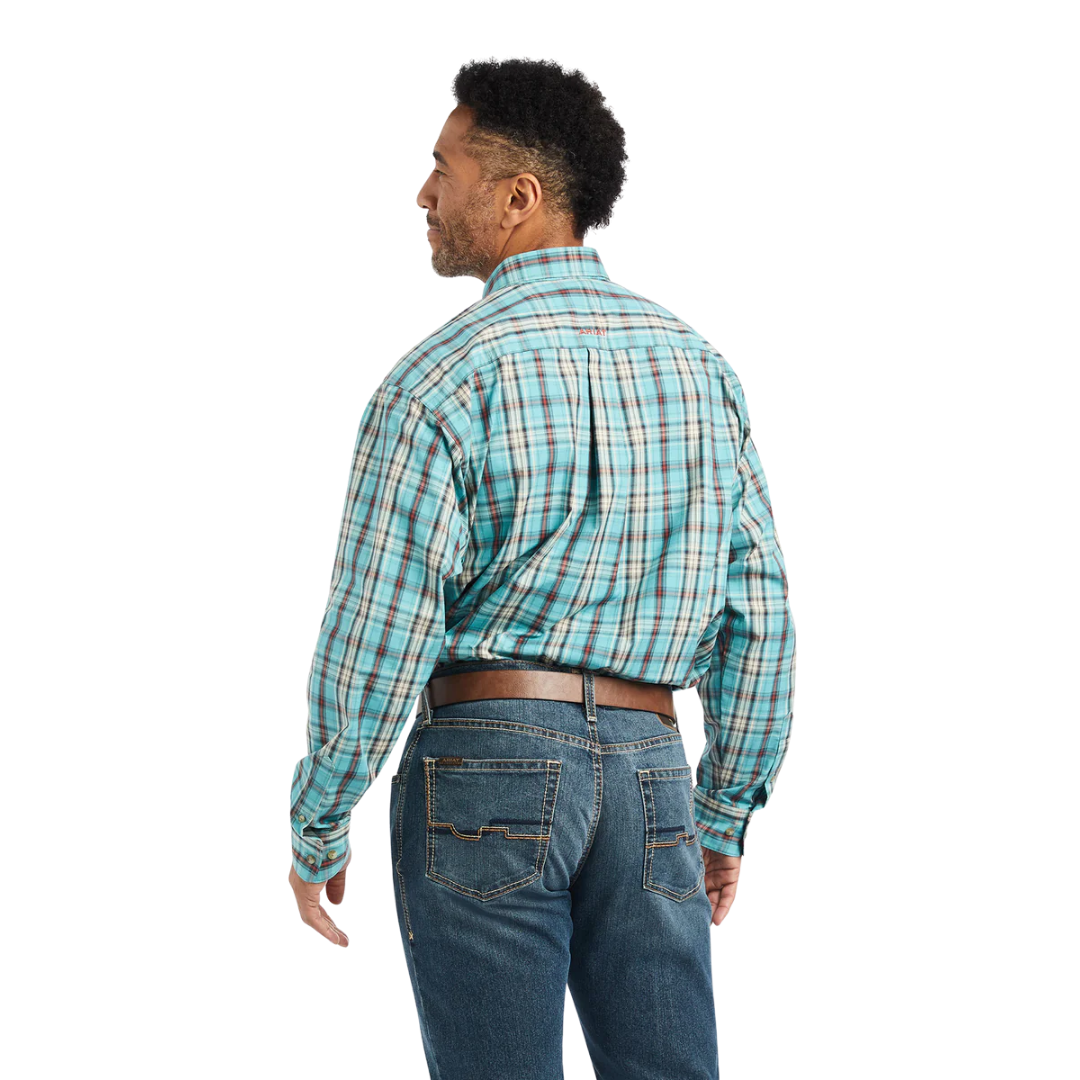 Ariat Men's Pro Series Malik Classic Fit Blue Shirt