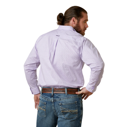 Ariat Men’s Casual Classic Fit Purple Shirt