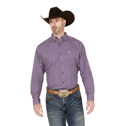 Ariat Men's Misael Classic Purple Shirt