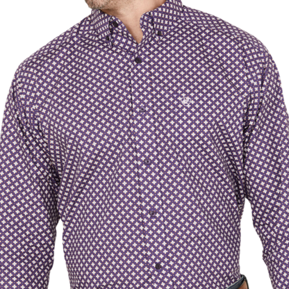Ariat Men's Misael Classic Purple Shirt