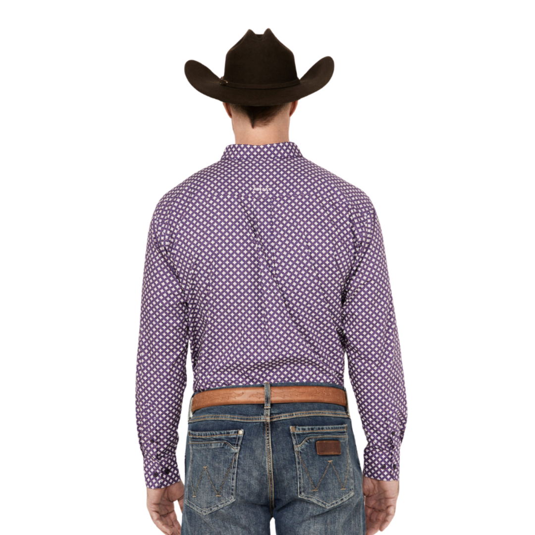 Ariat Men's Misael Classic Purple Shirt