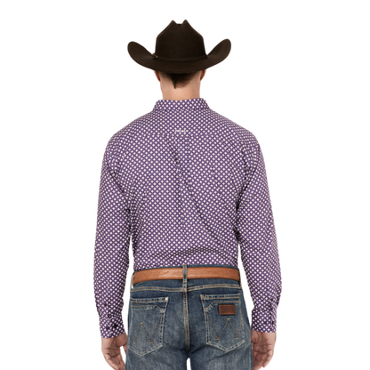 Ariat Men's Misael Classic Purple Shirt