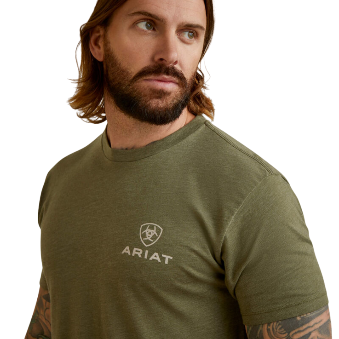 Ariat Men's Fighting Eagle Green Shirt