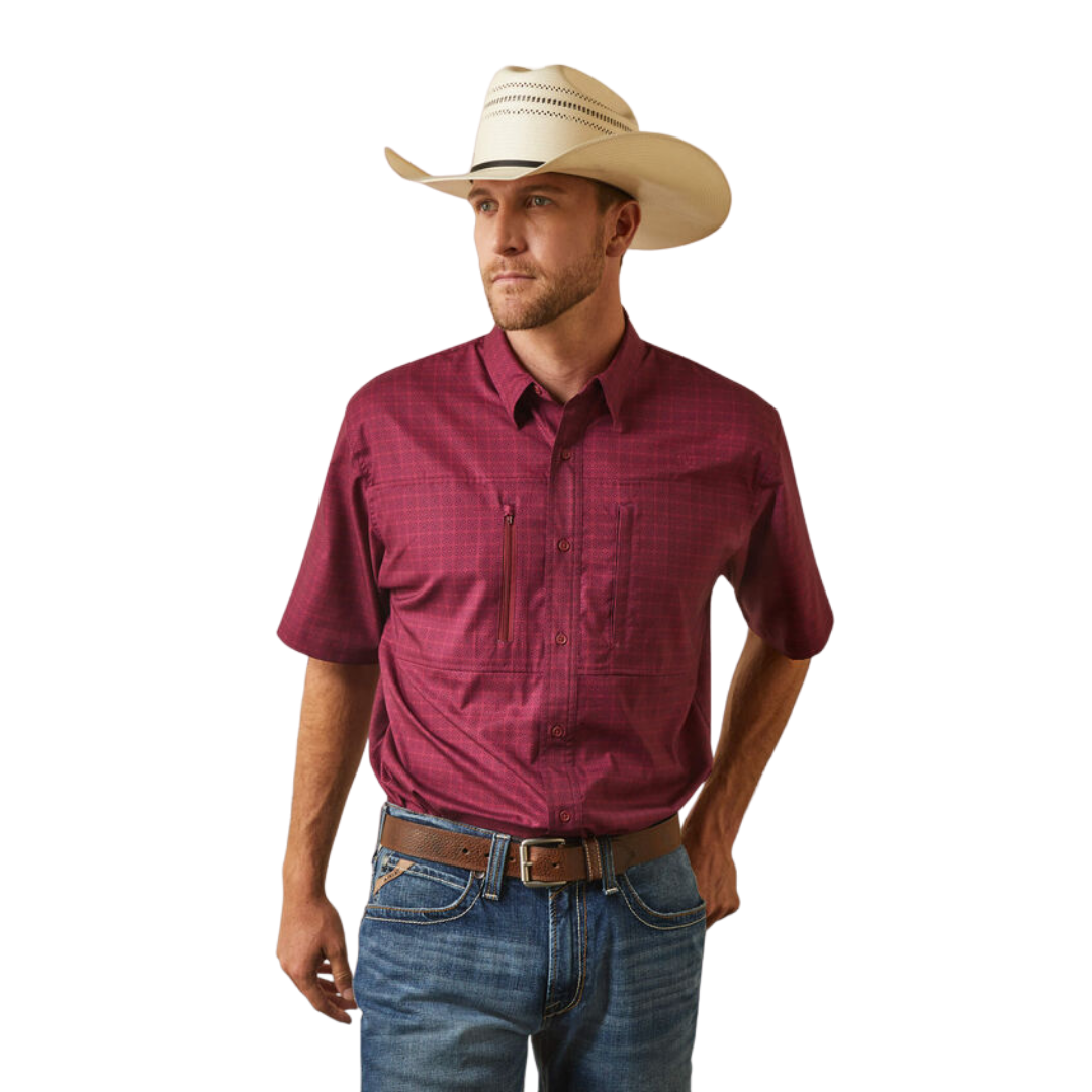 Ariat Men's VentTEK Classic Red Shirt