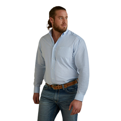 Ariat Men's Solid Slub Classic Fit Shirt