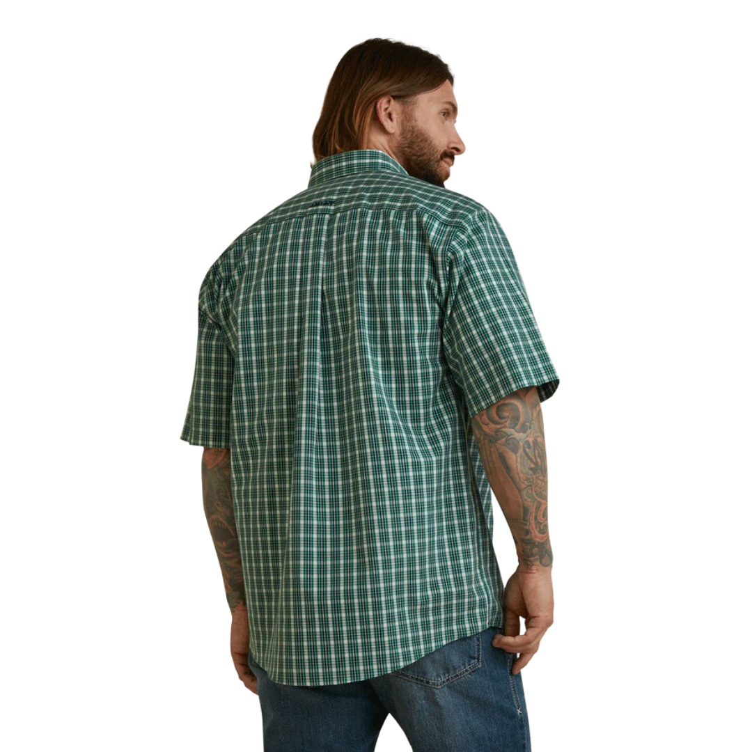 Ariat Men's Wrinkle Free Finan Green Shirt
