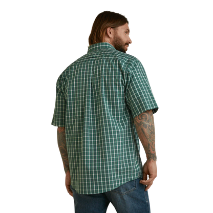 Ariat Men's Wrinkle Free Finan Green Shirt