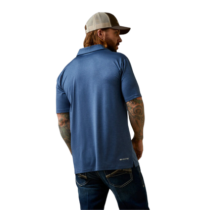 Ariat Mens Charger Fitted Blue Shirt