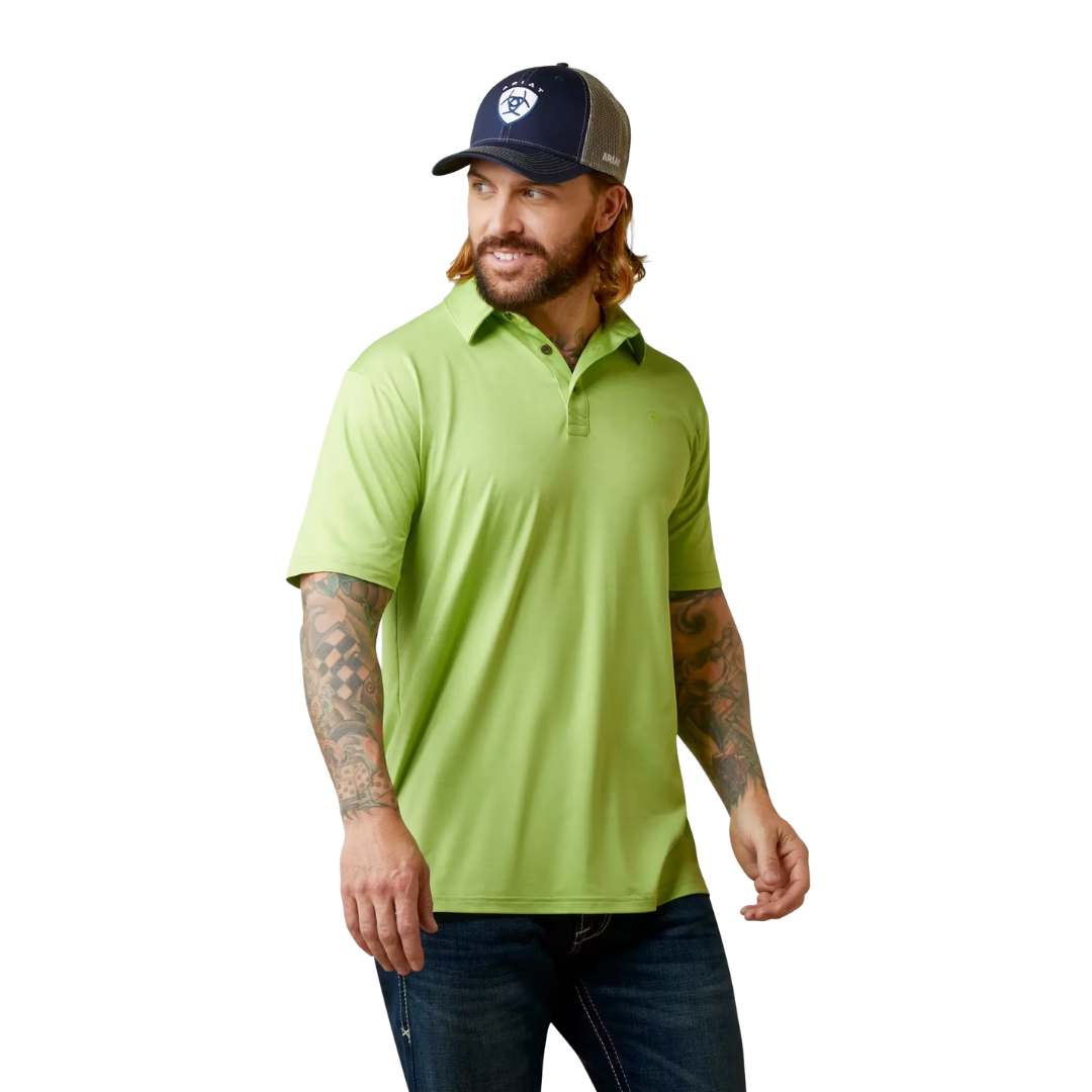 Ariat Men's Charger Green Polo Shirt