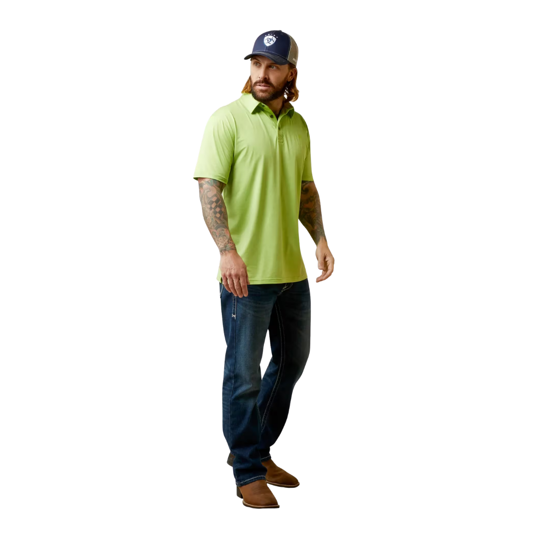 Ariat Men's Charger Green Polo Shirt