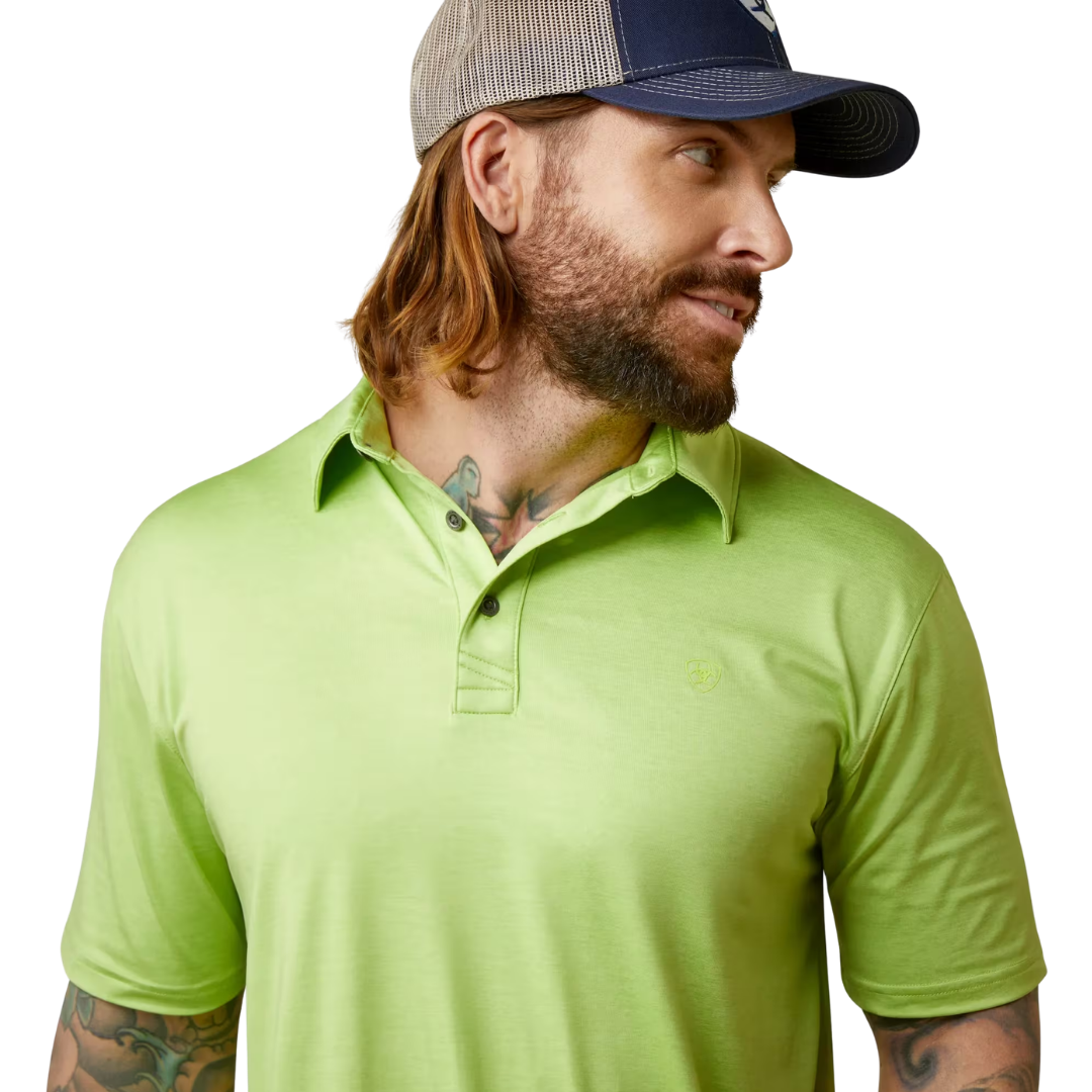 Ariat Men's Charger Green Polo Shirt