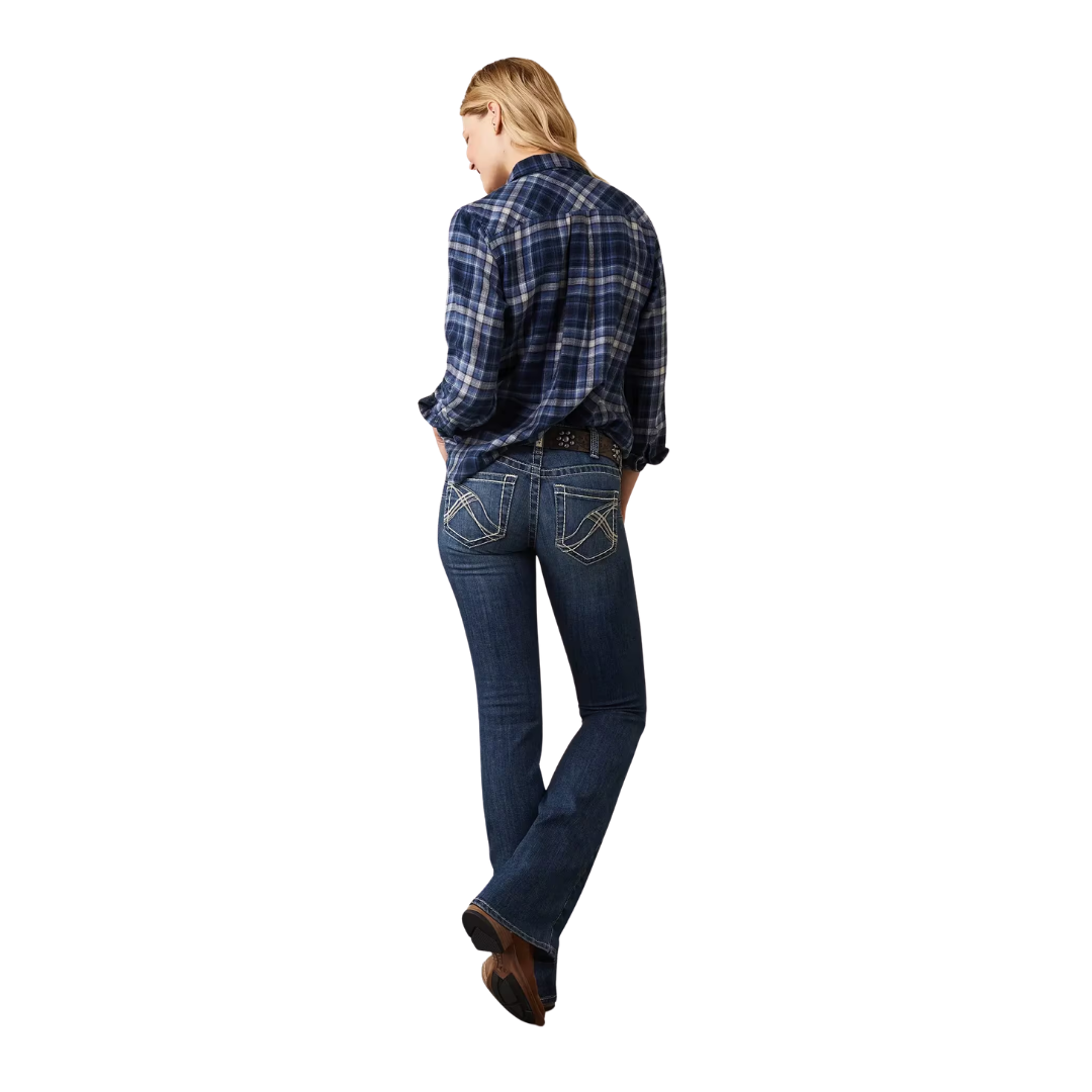 Ariat Women's Real Mid Rise Miriam Blue Jeans