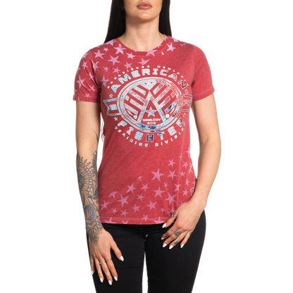 American Fighter Women's Bloomdale Red Shirt