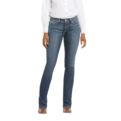 Ariat Women's Real Mid Rise Blue Jeans